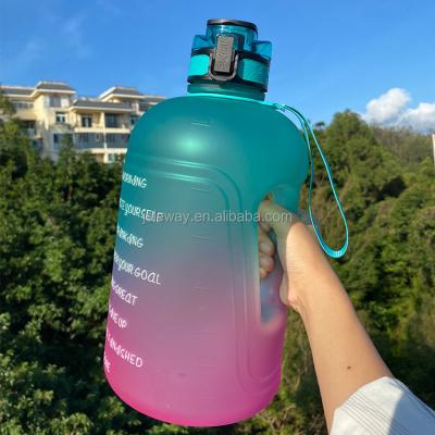 China Viable Custom Wholesale Viable Transparent Plastic Transparent Plastic Cover Gym Fitness Bodybuilding Portable Water Bottles for sale