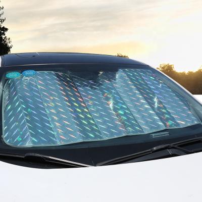 China Lowering Car Temperatures Car Interior Windshield Sun Shade With Storage Pocket Durable Lowering Car Interior Temperatures for sale