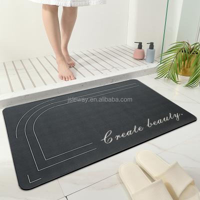 China 2021 Design High Quality Super Absorbent Home Wholesale Floor Washable Sponge Water Door Bath Foot Mat Slip-Resistant Mat for sale