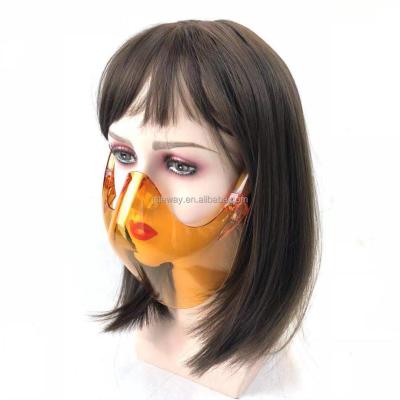 China Fashion sunglasses half-shading HD transparent with box shield mini r 60 magnetic clear protection mask mouth shield the half for sale