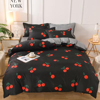 China 3pcs 4pcs Anti-static Single Bedroom Bed Linen Sheets Luxury King Size Duvet Cover Sets Hotel Home Cotton Aloe Vera Bedding Set for sale