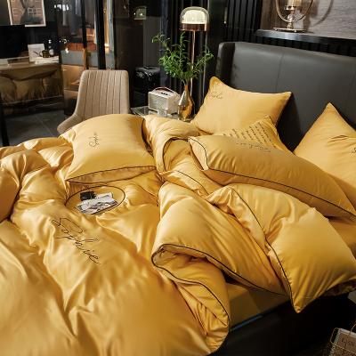 China 2021 New Popular Anti-static High Quality Super Soft Children's Bedding 100% Silk Cotton Sheet Comforter Satin Duvet Cover Bedding Sets for sale