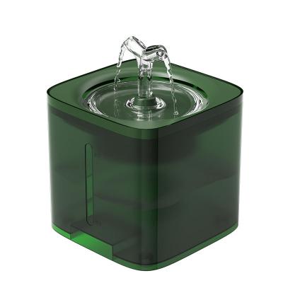 China 2021 New Square Automatic Smart Water Filter Cat Water Fountain Ceramuc Automatic for sale