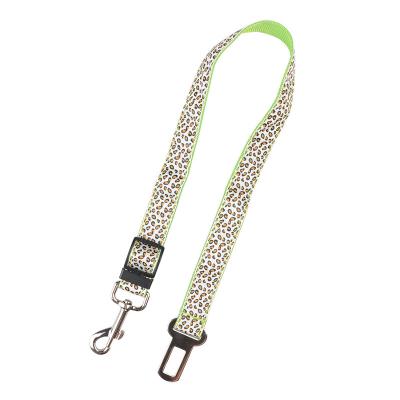 China Wholesale Premium Quality Detachable Car Stainless Steel Buckle Leash Car Seat Belt Leash For Pet for sale