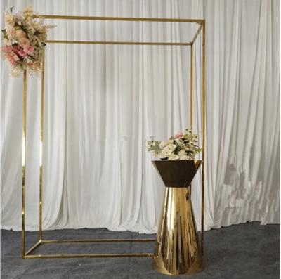 China Rectangular Stainless Steel Wedding Backdrop Decoration for sale