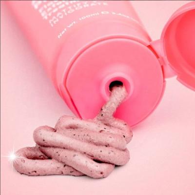 China OEM Organic Clay Face Mask Gentle Cleansing Pink Moisturizer Private Label Face Mud Scrub Facial Mascarillasl for sale