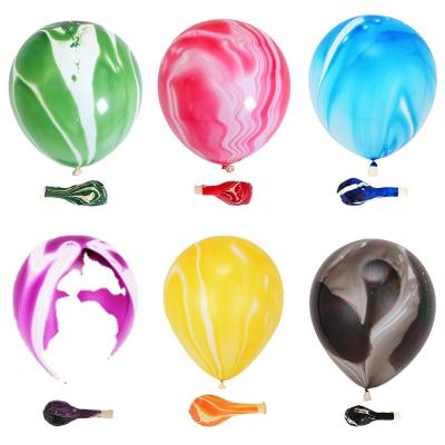 China Advertising Toy Advertising Toy Hot Sale 10 Inch Colorful Agate Balloon Happy Birthday Party Decoration Agate Latex Balloons Globos Wedding Birthday Supplies for sale