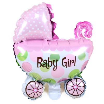 China Toy Gift Baby Carriage Foil Balloon Pink for Baby Shower 71x78cm HL-B0191 for sale