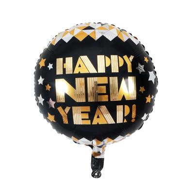 China Round Party Decoration Happy New Year Foil Balloon Star Shape Spanish New Year Party Decorations Balloons Supplier Globos Balloons Decor for sale