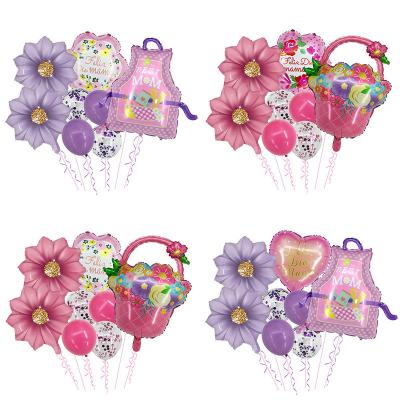 China Promotional Feliz Dia Mama Balloon Happy Mother's Day Balloon Apron Garden Foil Balloons World Cup Flower Basket Toy Promotional Toy Globos Spanish for sale