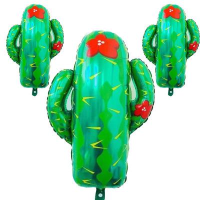 China Gift Toy Gift Toy Summer Party New Arrive Cactus Balloon Foil Party Decoration Globes Fiesta Balloons for sale