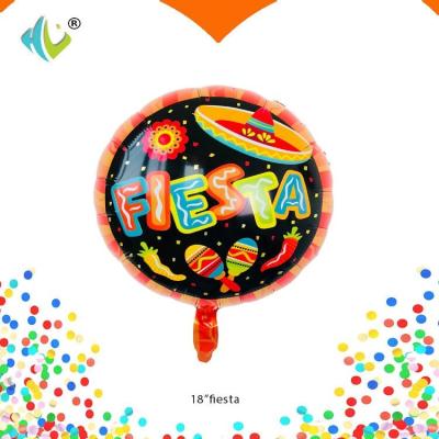 China Advertising toy 18 inch foil balloons fiesta globos happy birthday party decorations balloon globos advertising toy wholesale for sale