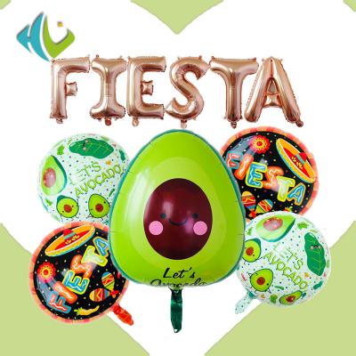 China Announcing Toy Announcing Toy Fiesta Foil Balloon Party Supplies Mexico Globos Birthday Party Supplies Happy Birthday Party Decorations for sale