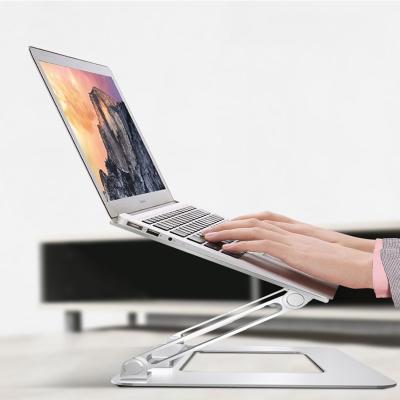 China Hot Selling Angle Adjustable Chinese Factory Aluminum Alloy Height Adjustable Laptop Tablet Portable Foldable Stand for sale