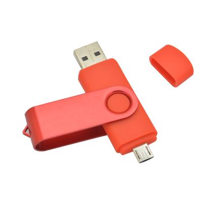 China Metal Flash Drive OEM 2021 64GB 128GB 32GB 2 in1 OTG Pen Drive USB for sale