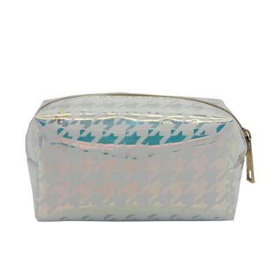 China Fashion Makeup Bag Holographic Travel Cosmetic Bags The Pencil Case Toiletry Organizer For Women for sale