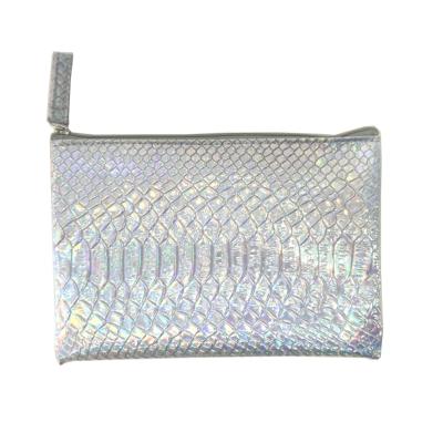 China Holographic Zipper Cheap Travel Promotion Price Bag Holographic Skin Care Bags Cosmetic Bags For Women for sale