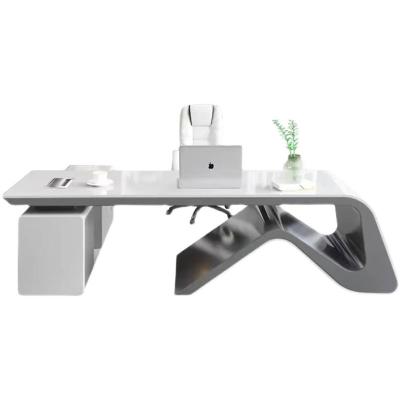 China Luxury Modern Executive Office Desk Whiteboard Table Table High End Convertible Desk And Chair Personal Computer for sale