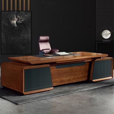 China Latest Design Convertible CEO Executive Office Manager I Shaped Luxury Modern Office Desk Furniture Table for sale