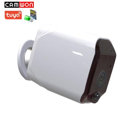 China NIGHT VISION Camwon 1080P Motion PIR Detection 2 Way Audio Battery WiFi Night Vision CCTV Wireless Charing Camera Support Tuya APP for sale