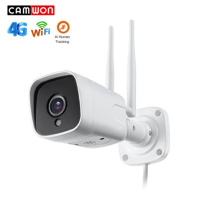 China Camwon HD 2Mp AI Night Vision IP66 Camera 3G 4G WiFi Camera Human Outdoor Waterproof Support Two Way Detection Audio for sale