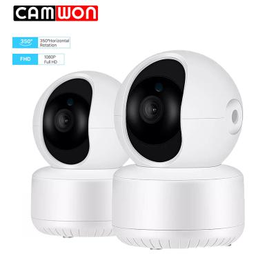 China CAMWON 1080P Siren Built-in Siren Onvif 360 Pan Tilt Mini WiFi Security IP Indoor Wireless Camera Human Body Detection Baby Monitor for sale