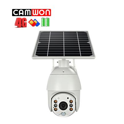 China CAMWON Outdoor Wireless WiFi Pan Tilt Home Security 1080P 4G SIM Card Camera Color Night Vision Solar Motion Detection Security Camera for sale