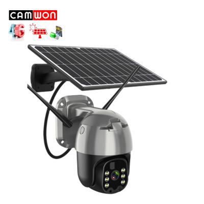 China Camwon 2Mp NIGHT VISION Waterproof Solar 4G Night Vision Camera 4G PTZ Camera Support Two Way Audio Solar Cloud Storage for sale