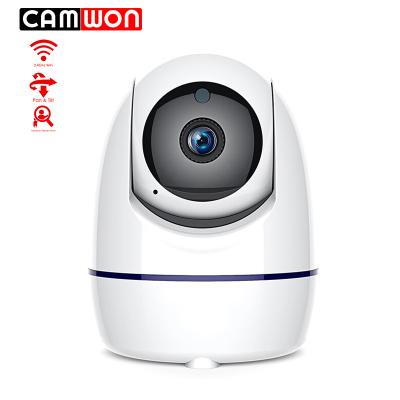 China Built-in Siren CAMWON 1080P AI Auto Tracking Wireless Mini Two Way Audio WiFi Pan Tilt Digital Zoom Camera CCTV Onvif P2P for sale