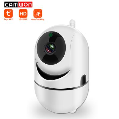 China Human Motion Tracking Camwon Tuya HD 1080P Security Indoor Smart Home Camera CCTV Wireless Human Baby Wifi Auto Tracking Cam for sale