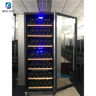 China High Quality Customized COMPRESSOR SF-128D1 Stainless Steel Wine Cooler Wine Fridge for sale