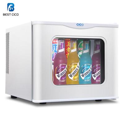 China Because-17S 17L Commercial Custom Thermoelectric Mini Fridge Glass Door Drinks Display Mini Bar Fridge Fridge for sale