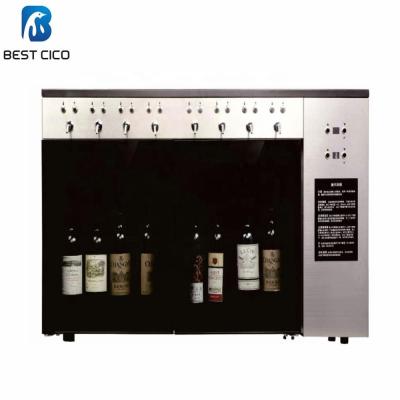 China Stainless Steel CICO 8 Bottle Bar Table Compressor Wine Dispenser SC-8B for sale