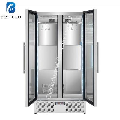 China Commercial Insurance Two Door Compressor Meat Display Meat Dry Aged Beef Machine Refrigerator DA-458FS for sale