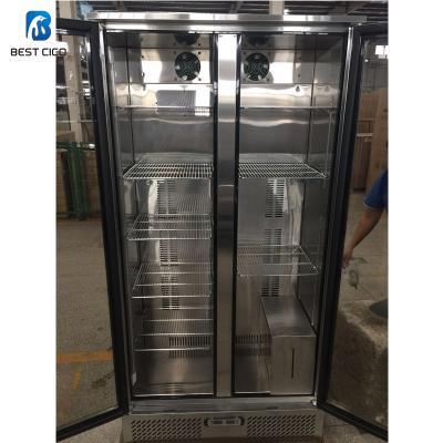 China COMPRESSOR DA-458FS two doors commercial dry ager refrigerator, meat dry refrigeration, dry age cabinet dry aging display for sale