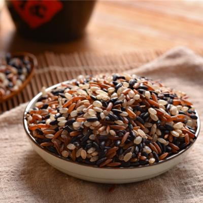 China No Addition Rich Vitamin Health Black Red High Quality White Three Color Brown Mixed Rice for sale