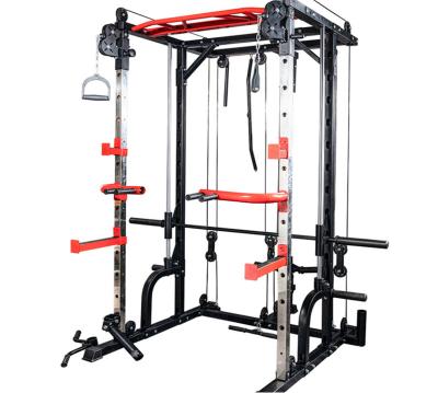 China Multifunctional Salon Power Rack Blacksmith Machine Power Rack With Weight Stack for sale