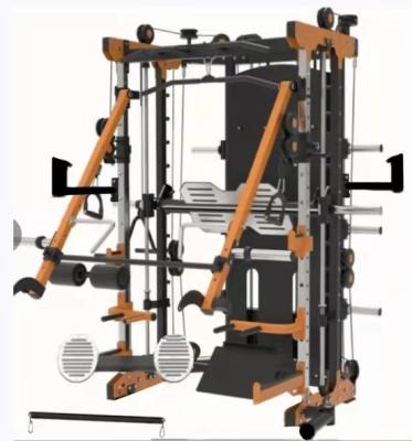 China Smith Functional Multi Use Stand Cable Crossover Squat Trainer Gym Commercial Multi Workout Home Smith Machine for sale