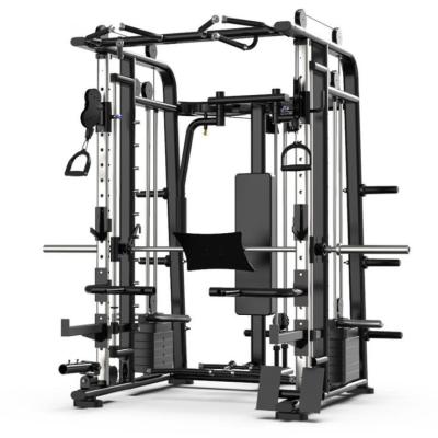 China Multi Functional Indoor Gym Equipment Smith Machine Squat Rack With Adjustable Bench for sale