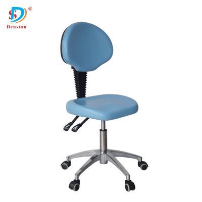 China Metal Chrome Steel Height Adjustable Nursing Chairs Mobile Doctor Chair Stool For Hospital for sale