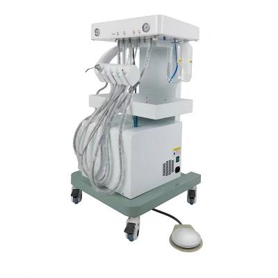 China Turbine Dental Regional Portable Dental Trolley Dental Equipment Dental Cart Unit With Compressor for sale