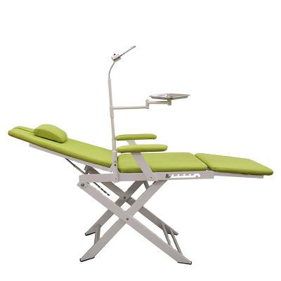 China Dental regional dentists recommend hospital mobile dental manual chair mechanical chair other dental equipment portable folding chair for sale