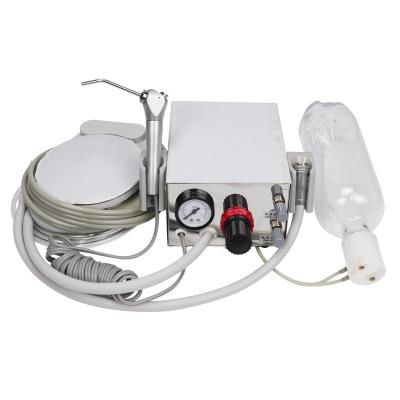 China Dental Portable Metal Turbine Unit Work With 3 Way Syringe With Dental Suction Turbine Unit With 2/4 Holes for sale