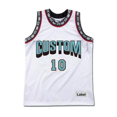 China Antibacterial New Fashion Style 100% Polyester Fabric Custom Basketball Jersey Latest Design for sale