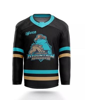 China 100% Polyester Fabric Eco-Friendly Four Seasons Wear Customized Funny Practice Hockey Jerseys Team for sale