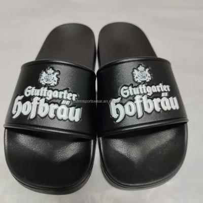 China Round Custom 3D Sublimation Logo Cheerleading Soft Slides for sale