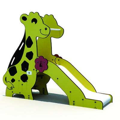 China 2020 Amusement Park Outdoor Giraffe Style Stainless Steel Slide For Kids for sale