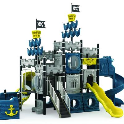 China Hot Selling Plastic Outdoor Playground Kaiqi Playground Pirate Ship Series Water Game KQ60043A for sale