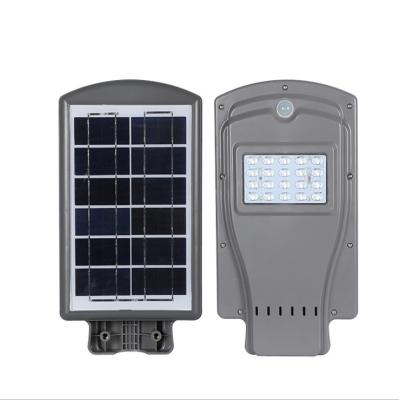 China ROAD 90W ABS All In One Outdoor Solar Led Wall Light Outdoor Solar Led Lighting for sale