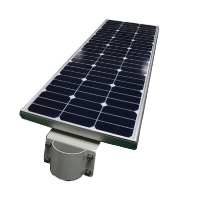 China ROAD aluminum housing adjustable motion sensor integrated all in one 30w 50w 60w led solar street light for sale